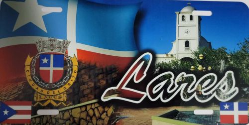 PUERTO RICO ''LARES'' FULL COLOR CAR LICENSE PLATE
