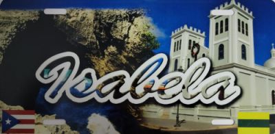 PUERTO RICO ''ISABELA'' FULL COLOR CAR LICENSE PLATE