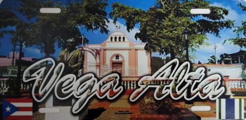 PUERTO RICO ''VEGA ALTA'' FULL COLOR CAR LICENSE PLATE