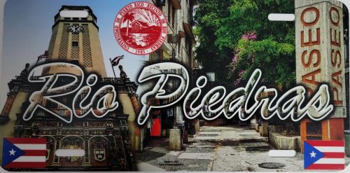 PUERTO RICO ''RIO PIEDRAS'' FULL COLOR CAR LICENSE PLATE