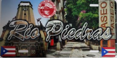 PUERTO RICO ''RIO PIEDRAS'' FULL COLOR CAR LICENSE PLATE