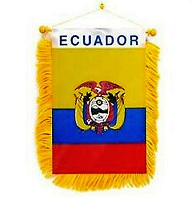 ECUADOR FLAG MINI BANNER