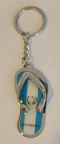 GUATEMALA FLAG FLIP FLOP KEYCHAIN