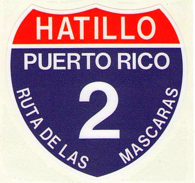 PUERTO RICO CARRETERA ''HATILLO'' CAR STICKER