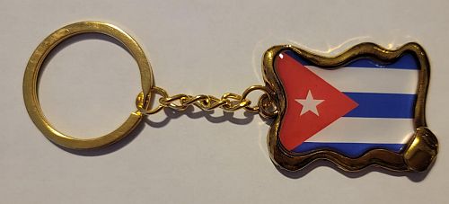 CUBA FLAG KEYCHAIN