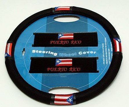 PUERTO RICO STEERING WHEEL & SEAT BELT SET