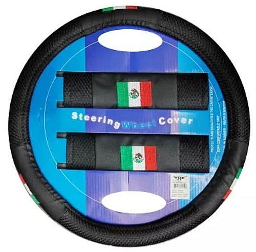 MEXICO STEERING WHEEL & SEAT BELT SET