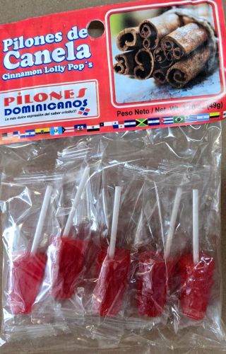 DOMINICAN REPUBLIC ''CINNAMON'' LOLLY POP