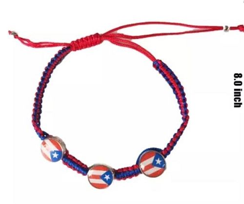 PUERTO RICO FLAG ROPE BRACELET