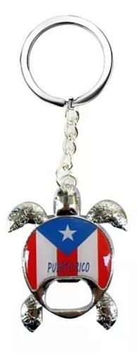 PUERTO RICO ''TURTLE'' BOTTLE OPENER KEYCHAIN