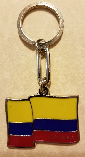COLOMBIA FLAG KEYCHAIN
