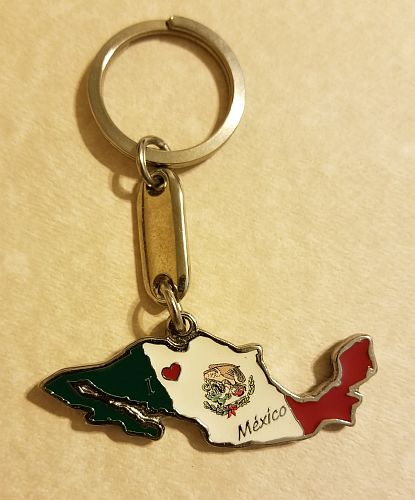 MEXICO ''MAP'' KEYCHAIN