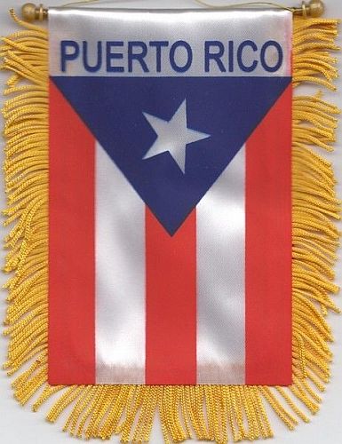 PUERTO RICO ''FLAG'' MINI BANNER