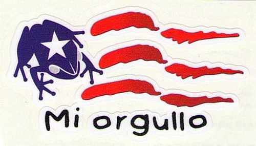 PUERTO RICO ''COQUI'' MI ORGULLO VINYL CAR STICKER