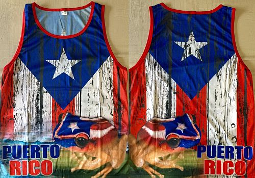 PUERTO RICO ''COQUI ON FLAG'' JERSEY (ME ENCANTA)