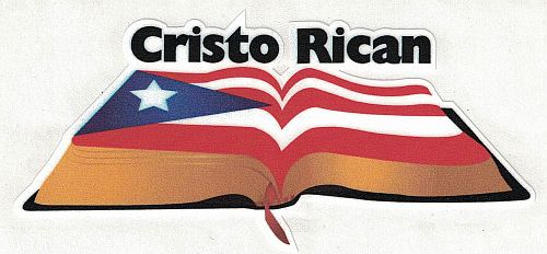 PUERTO RICO ''CRISTORICAN'' VINYL CAR STICKER