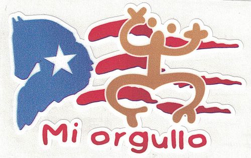 PUERTO RICO ''COQUI TAINO'' MI ORGULLO VINYL CAR STICKER