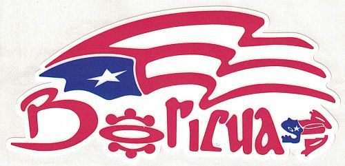 PUERTO RICO ''BORICUA-COQUI'' VINYL CAR STICKER