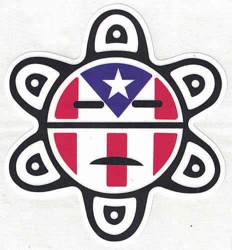 PUERTO RICO ''SOL TAINO'' VINYL CAR STICKER