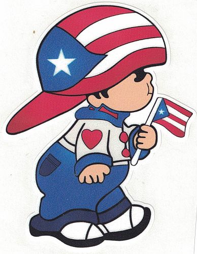 PUERTO RICO ''LITTLE BOY'' CAR STICKER