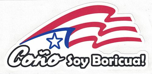 PUERTO RICO ''COO SOY BORICUA'' CAR STICKER