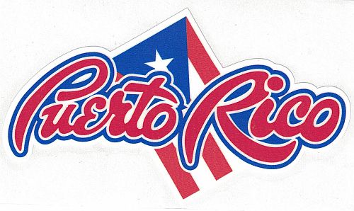 PUERTO RICO ''FLAG'' VINYL CAR STICKER