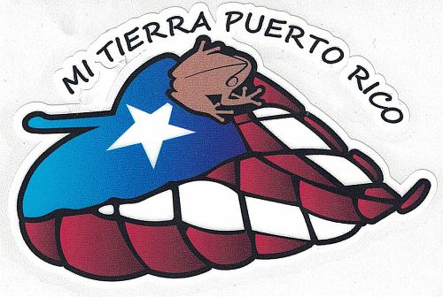 PUERTO RICO ''MI TIERRA'' VINYL CAR STICKER