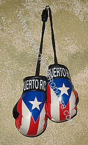 PUERTO RICO FLAG HANGING BOXING GLOVES