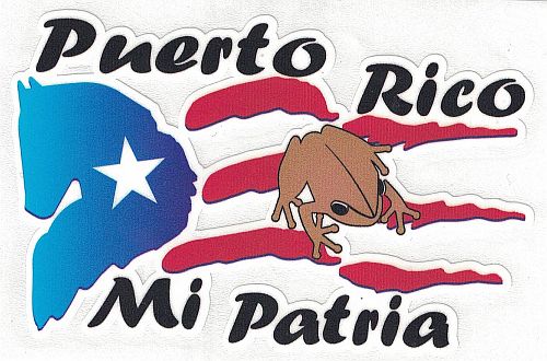 PUERTO RICO ''MI PATRIA''  VINYL CAR STICKER