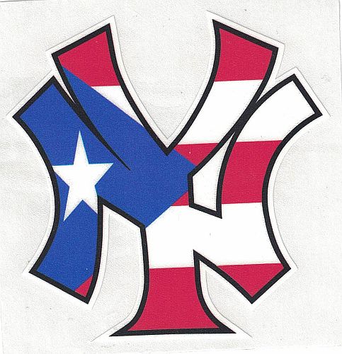 PUERTO RICO ''NY RICAN'' VINYL CAR STICKER