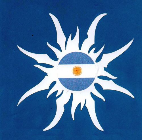 ARGENTINA SUN CAR STICKER