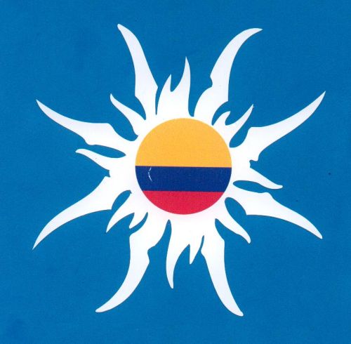 COLOMBIA SUN CAR STICKER
