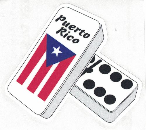 PUERTO RICO DOMINOE CAR STICKER