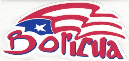 PUERTO RICO ''BORICUA'' VINYL CAR STICKER