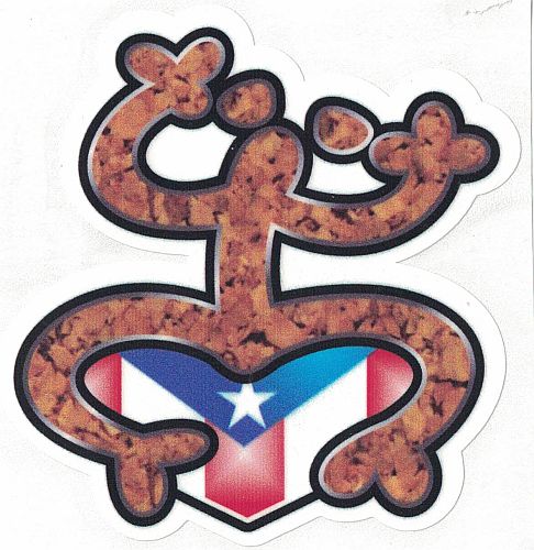 PUERTO RICO FLAG ''COQUI TAINO'' CAR STICKER
