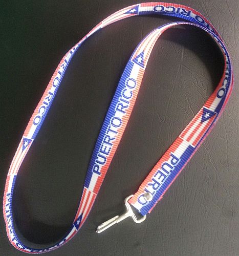 PUERTO RICO FLAG LANYARD