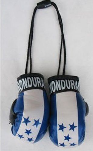 HONDURAS FLAG HANGING BOXING GLOVES