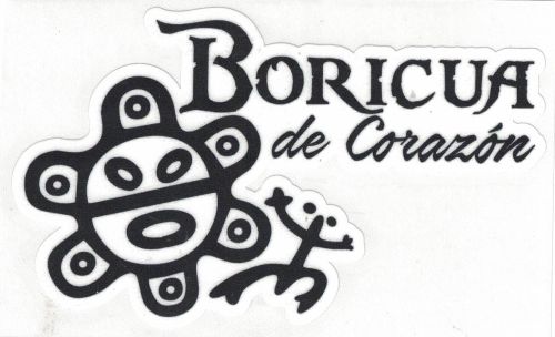 PUERTO RICO ''BORICUA DE CORAZON'' CAR STICKER