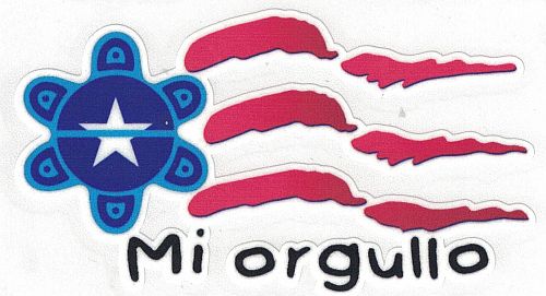 PUERTO RICO ''SOL TAINO'' MI ORGULLO CAR STICKER