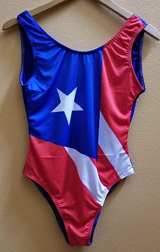 PUERTO RICO FLAG SWIMSUIT (SMALL SIZE)