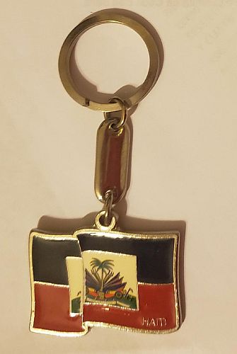 HAITI FLAG KEYCHAIN