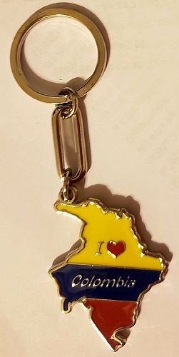 COLOMBIA MAP KEYCHAIN