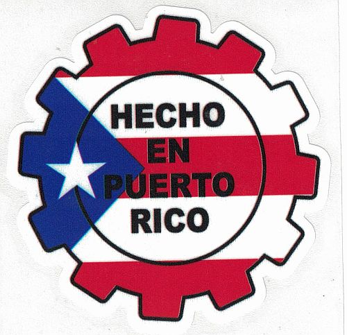 PUERTO RICO ''HECHO EN PR'' CAR STICKER