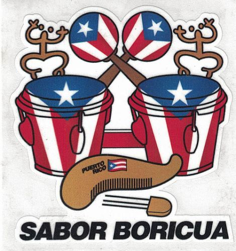 PUERTO RICO ''SABOR BORICUA'' CAR STICKER