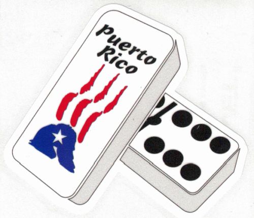 PUERTO RICO ''DOMINOE'' CAR STICKER