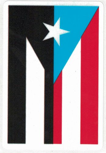 PUERTO RICO FLAG CAR STICKER