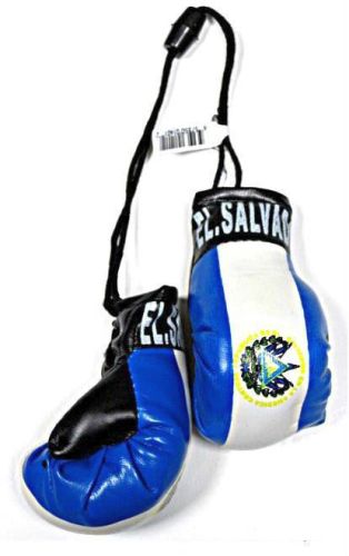 EL SALVADOR FLAG HANGING BOXING GLOVES