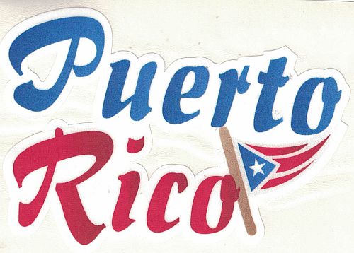 PUERTO RICO ''FLAG'' CAR STICKER
