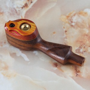 Z-11 exotic wood PIPE with smokethru diamondwood cap