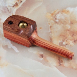 Z-7 exotic wood PIPE with smokethru cap